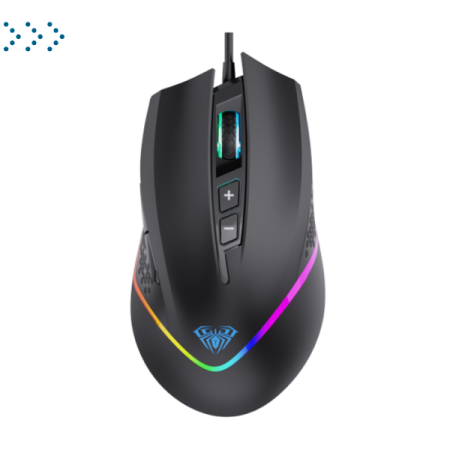 Компьютерная мышь AULA F805 Black + Rainbow backlight